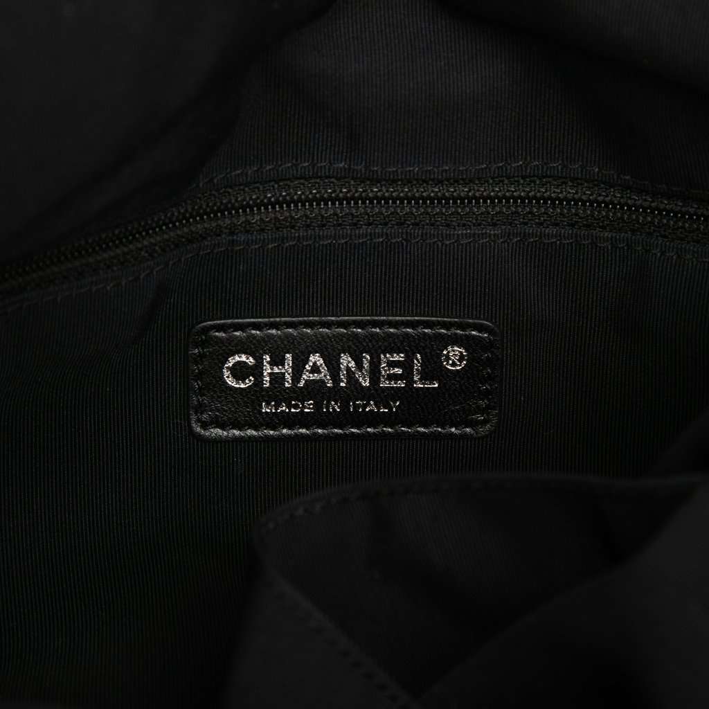 Chanel Medium Quilted Denim Bon Bon Tote Brown Very good - Box View