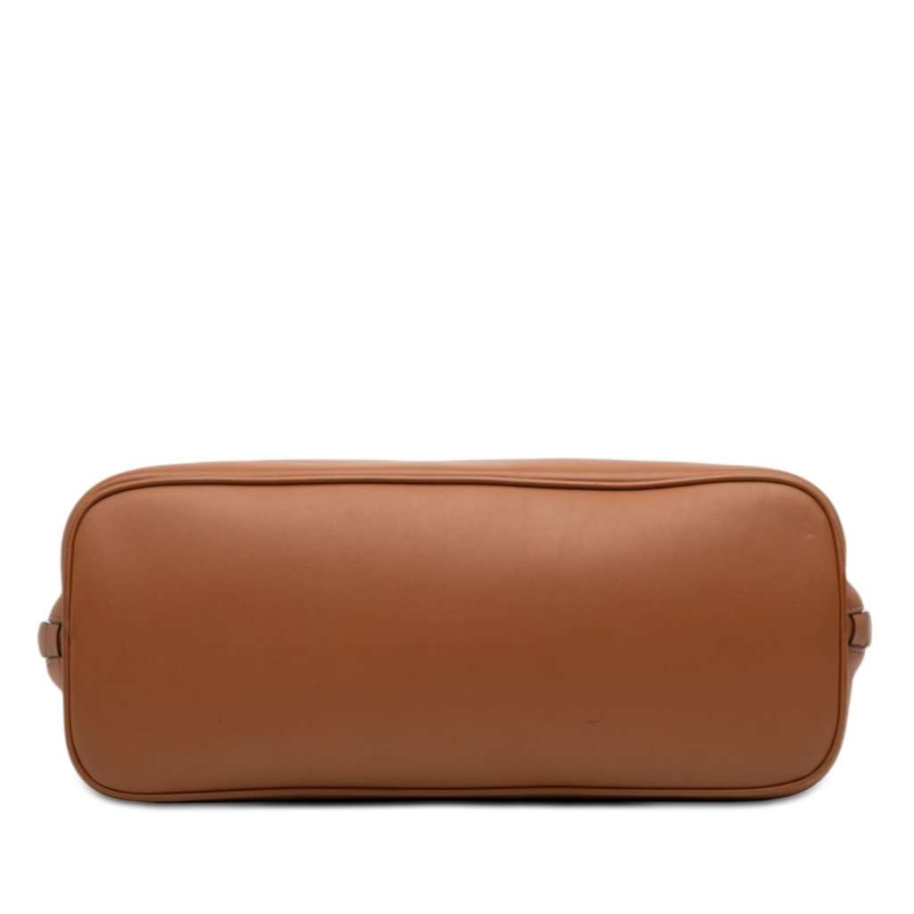 Miu Miu Softy Calfskin Embossed Logo Shoulder Bag Brown Leather Very good condition - Inside View