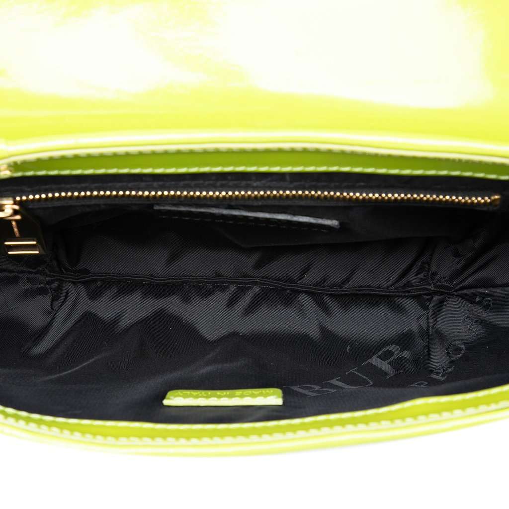 Burberry Prorsum Patent Lilford Shoulder Bag Green Leather Good - Model View