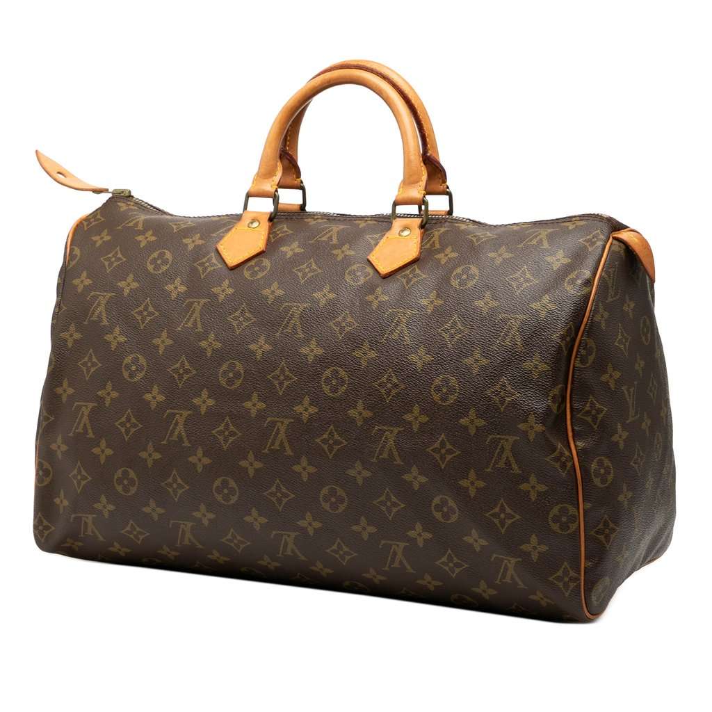Louis Vuitton Monogram Speedy 40 Brown Very good condition - Back View