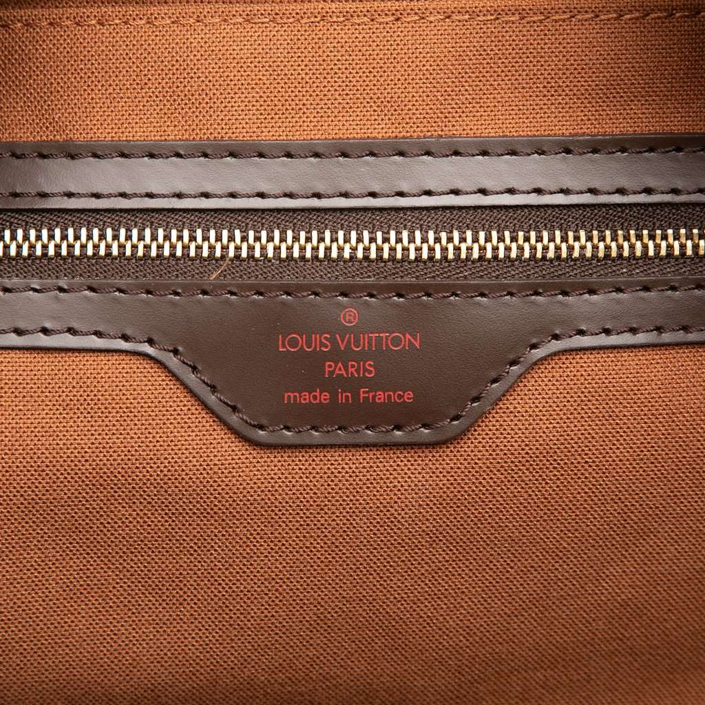Louis Vuitton Damier Ebene Ribera GM Brown Very good - Box View