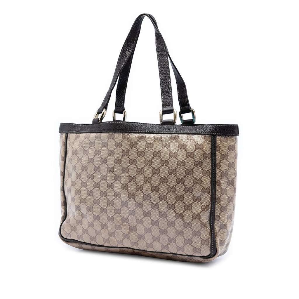 Gucci GG Crystal Abbey D Ring Tote Beige Good condition - Back View