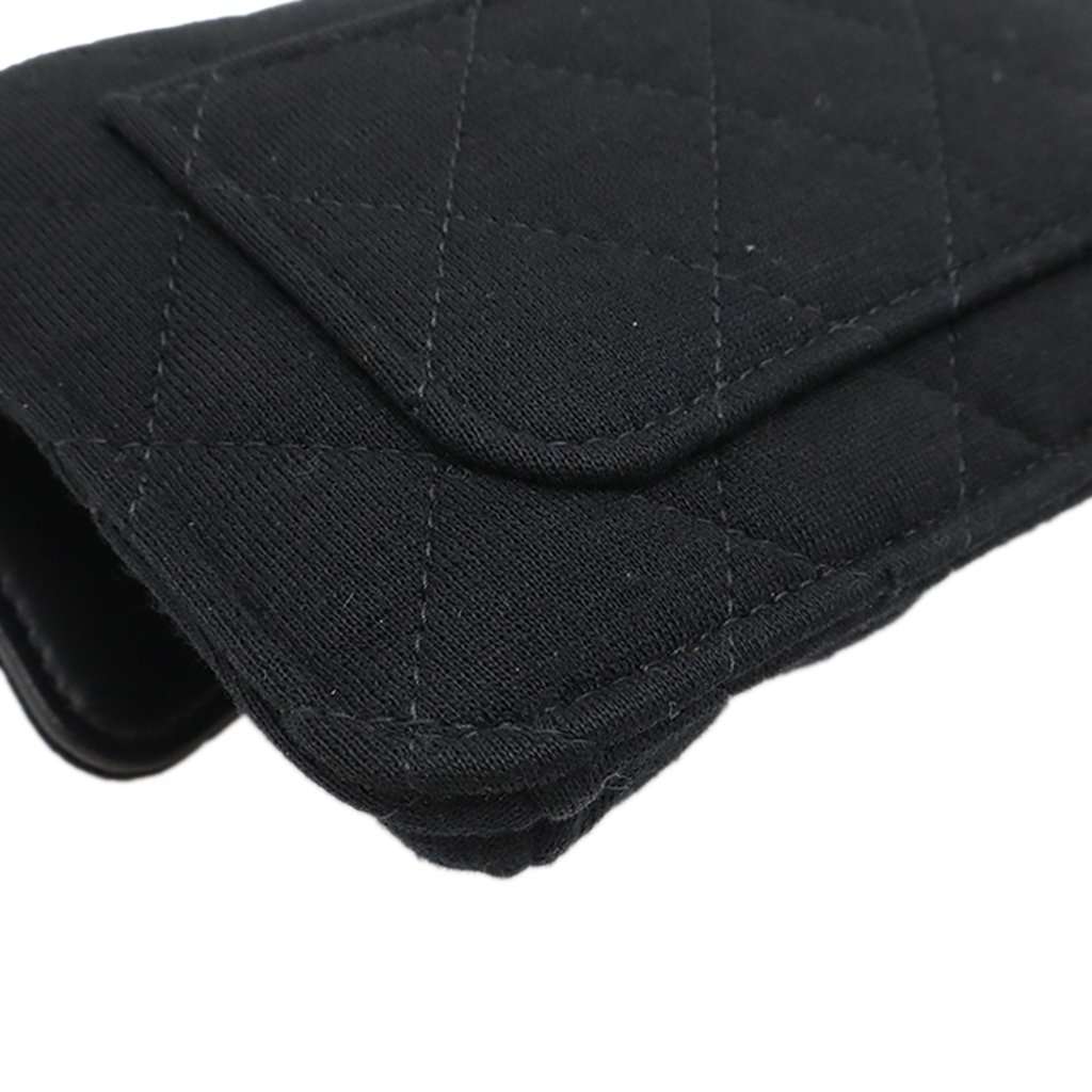 Chanel Canvas Graffiti Foldable Shopping Tote in Jersey Flap Black Very good condition - Box View