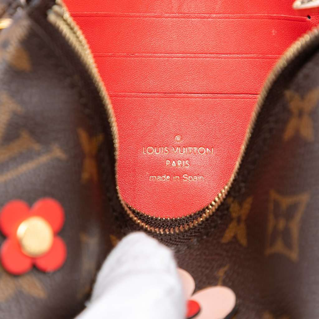 Louis Vuitton Monogram Blooming Flowers Double Zip Pochette Brown Very good condition - Box View