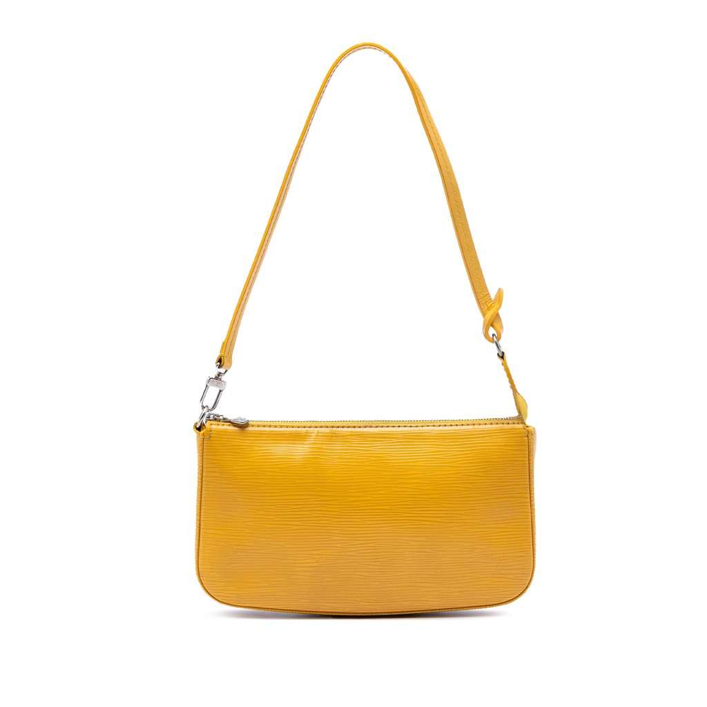 Louis Vuitton Epi Pochette Accessoires Yellow Leather Very good - Front View