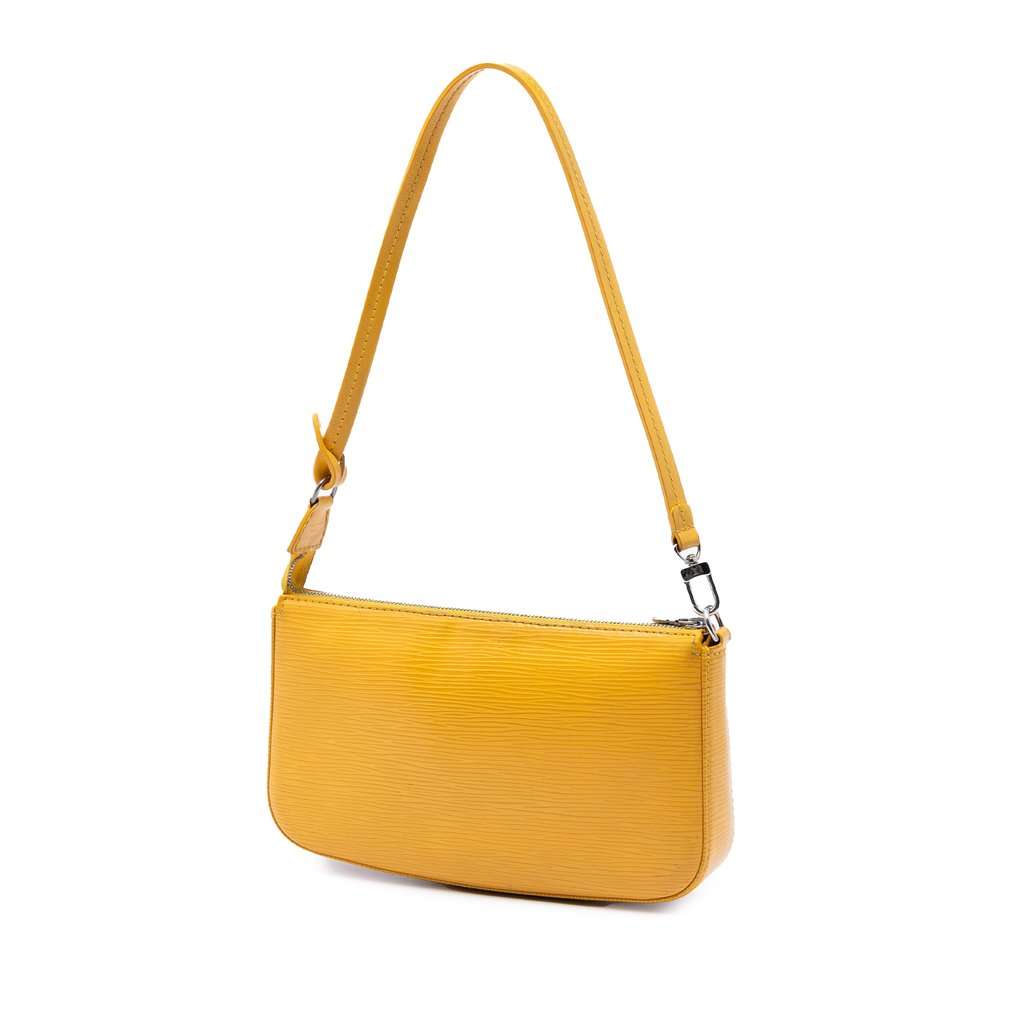Louis Vuitton Epi Pochette Accessoires Yellow Leather Very good - Back View