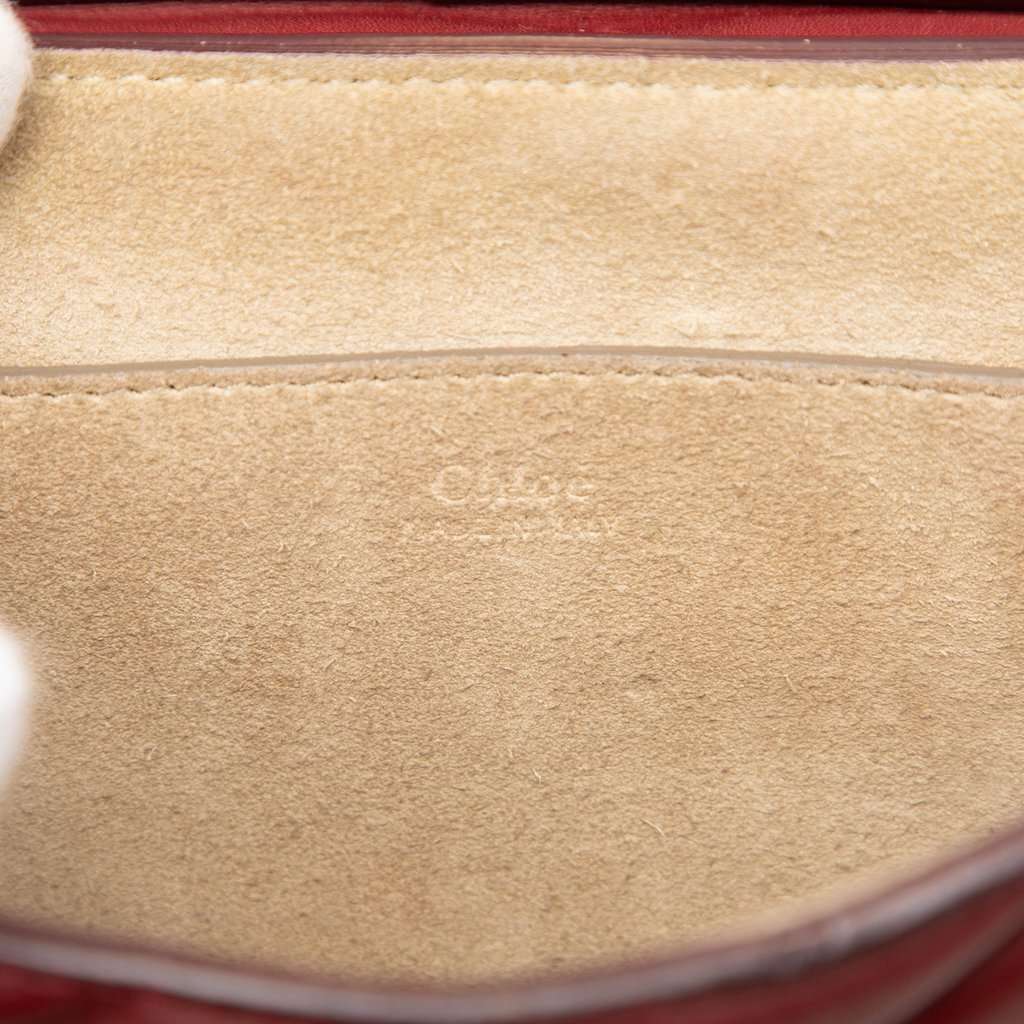 Chloé Mini Quilted Leather Drew Bijou Satchel Red Leather Very good condition - Box View