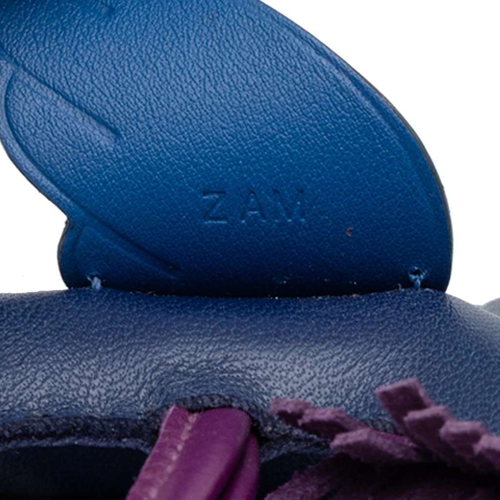 Hermès Milo Lambskin and Swift GriGri Rodeo Pegasus Bag Charm PM Blue Leather Very good condition - Model View