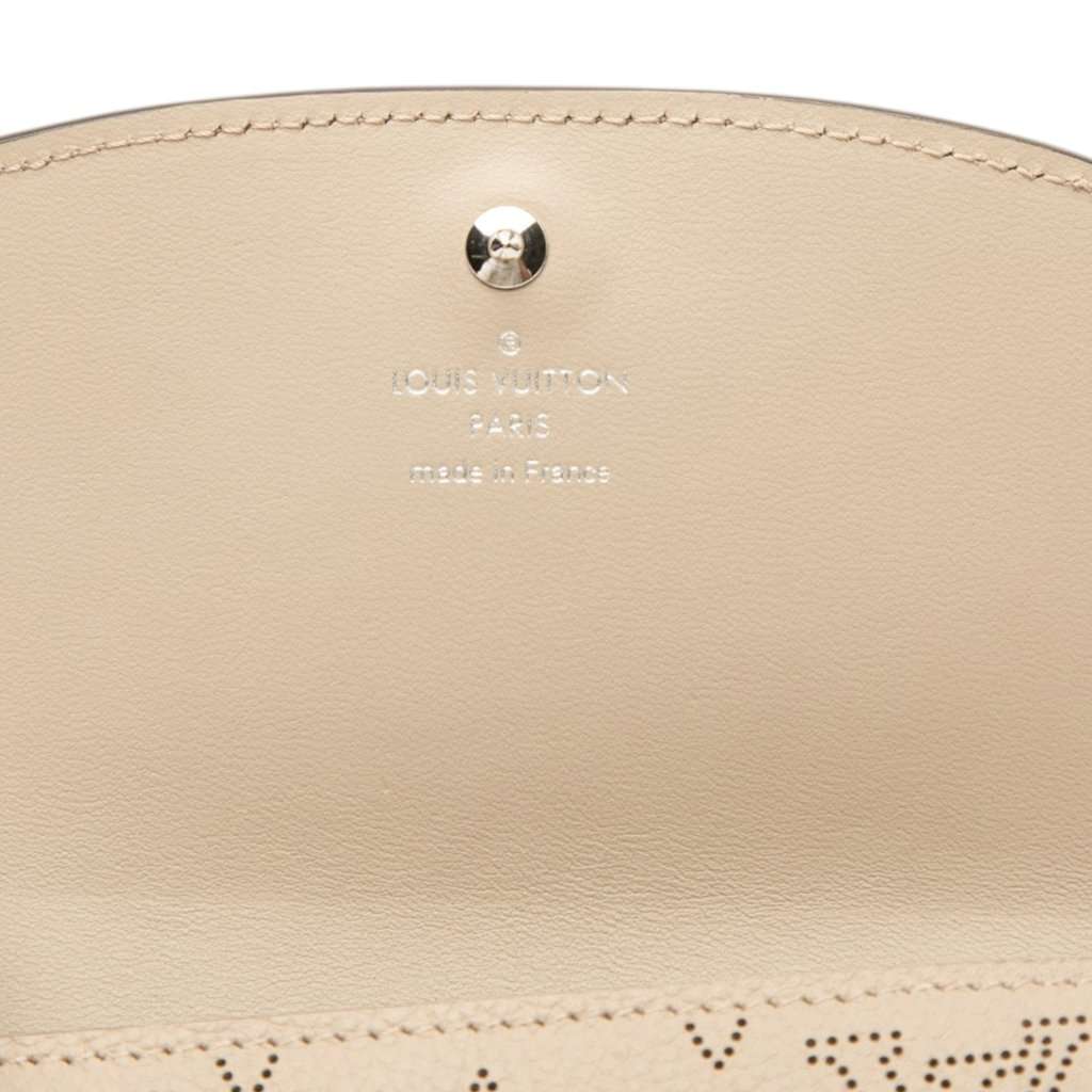 Louis Vuitton Monogram Mahina Iris Compact Wallet Beige Leather Very good - Box View