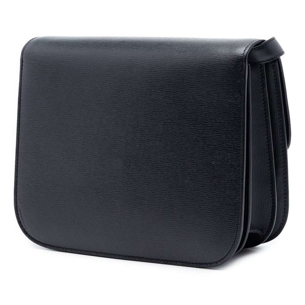 Celine Medium Liege Calfskin Classic Box Black Leather Very good condition - Back View