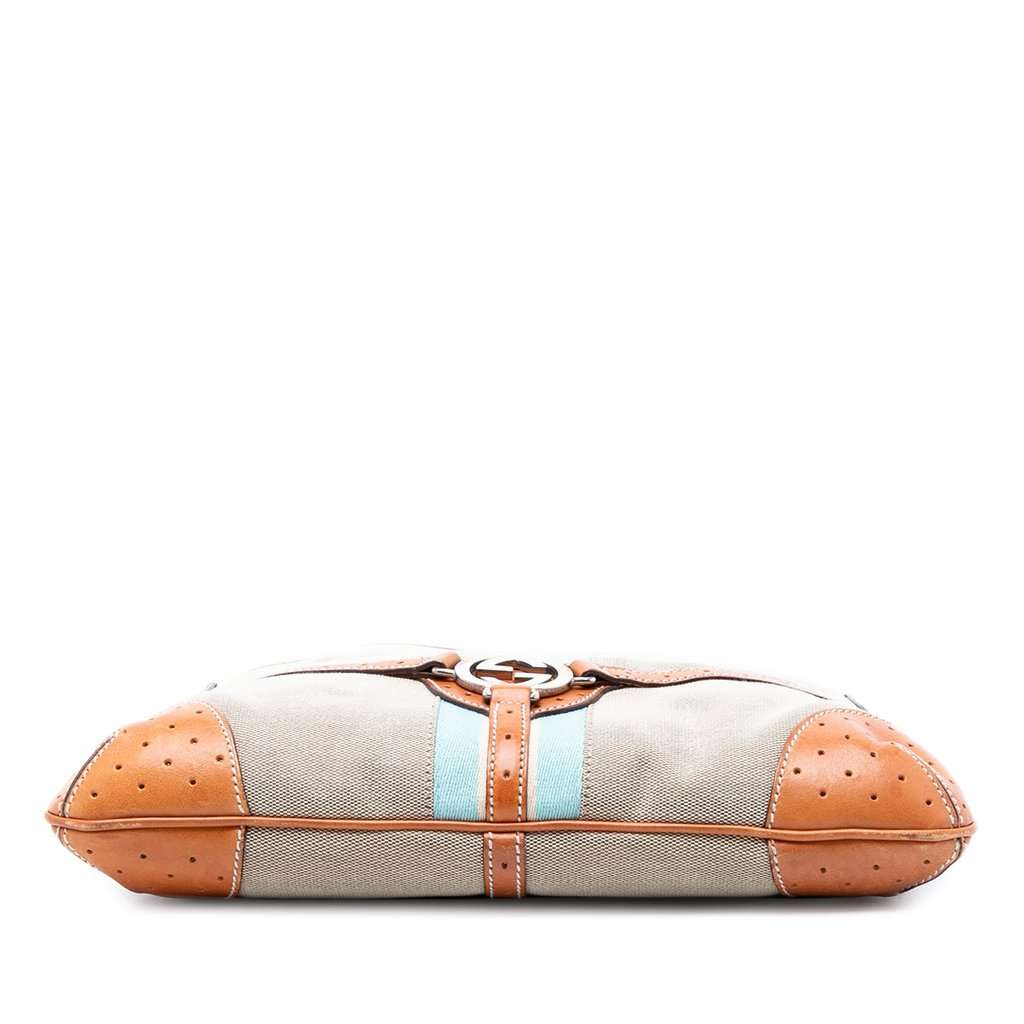 Gucci Canvas Web Reins Shoulder Bag Beige Very good condition - Inside View