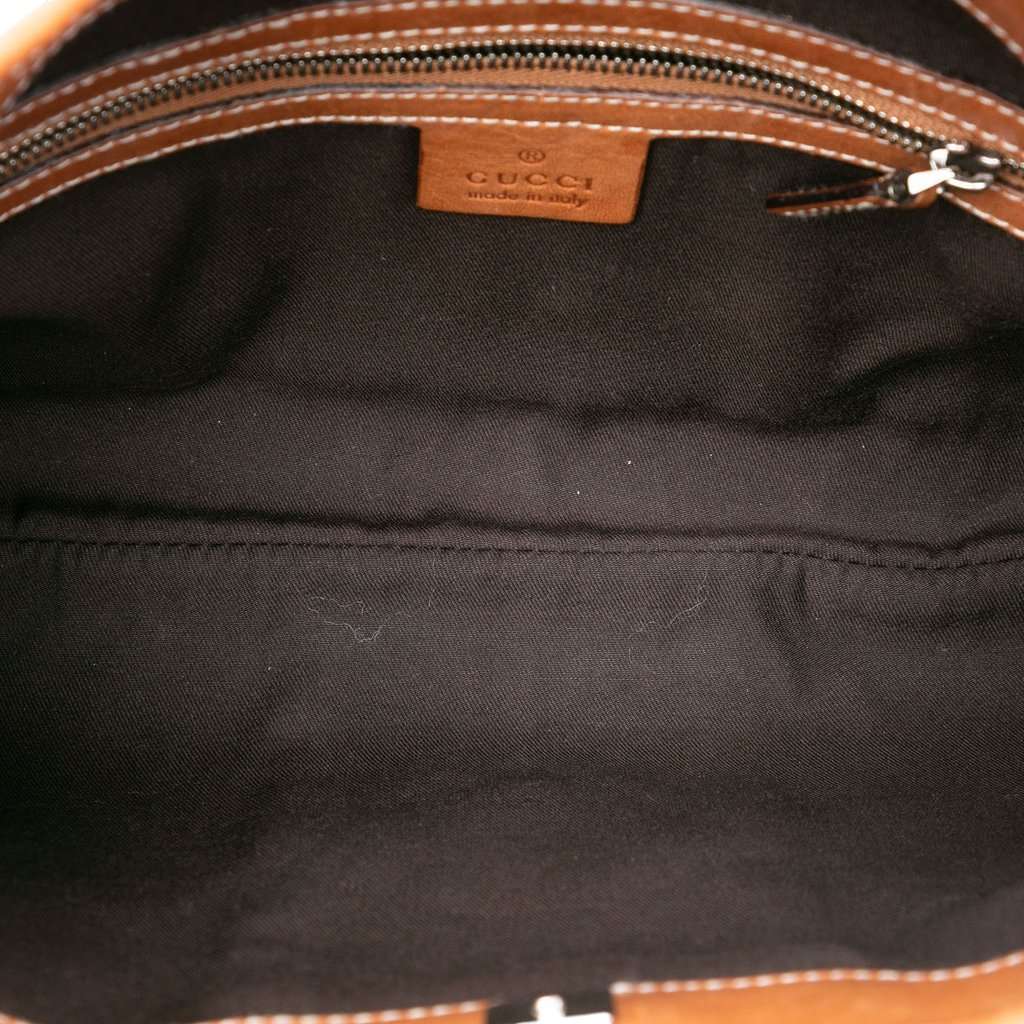 Gucci Canvas Web Reins Shoulder Bag Beige Very good condition - Model View