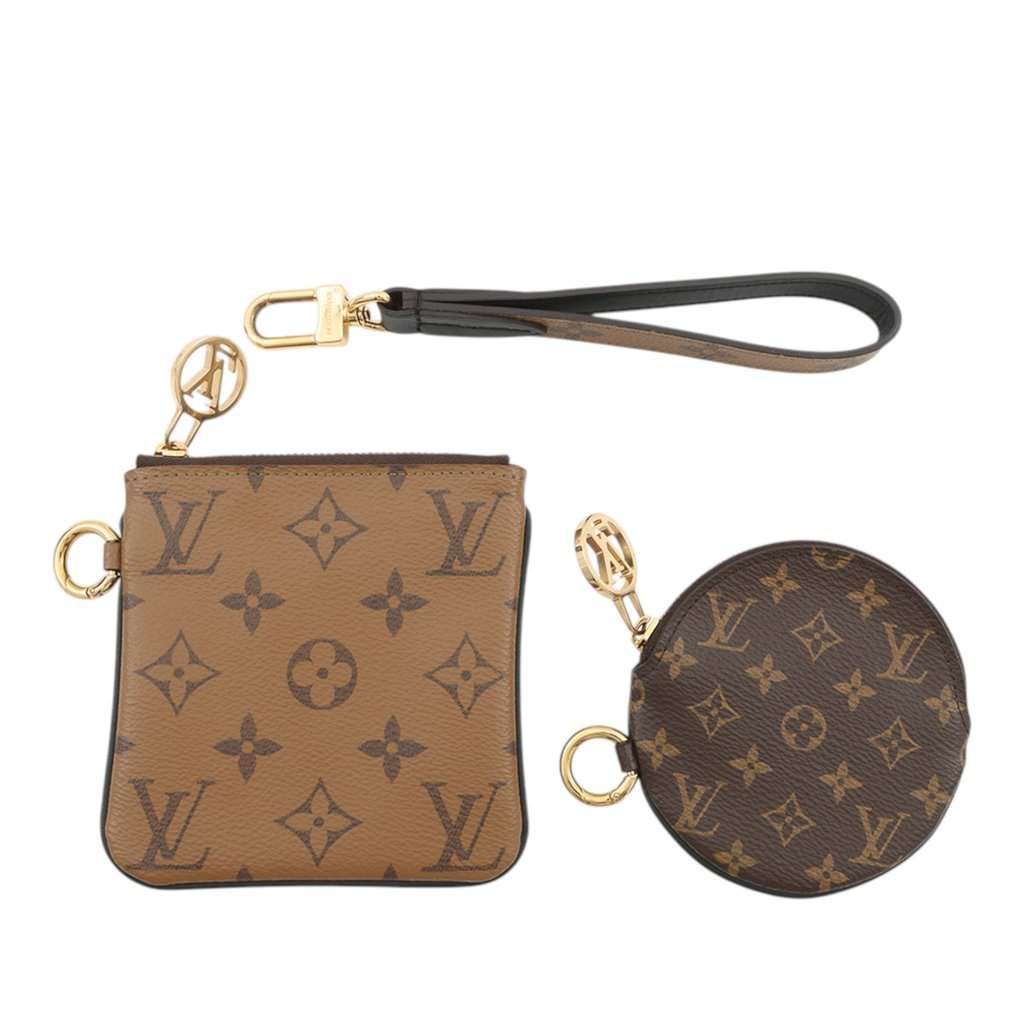 Louis Vuitton Monogram Reverse Giant Trio Pouch Set Brown Very good condition - Back View