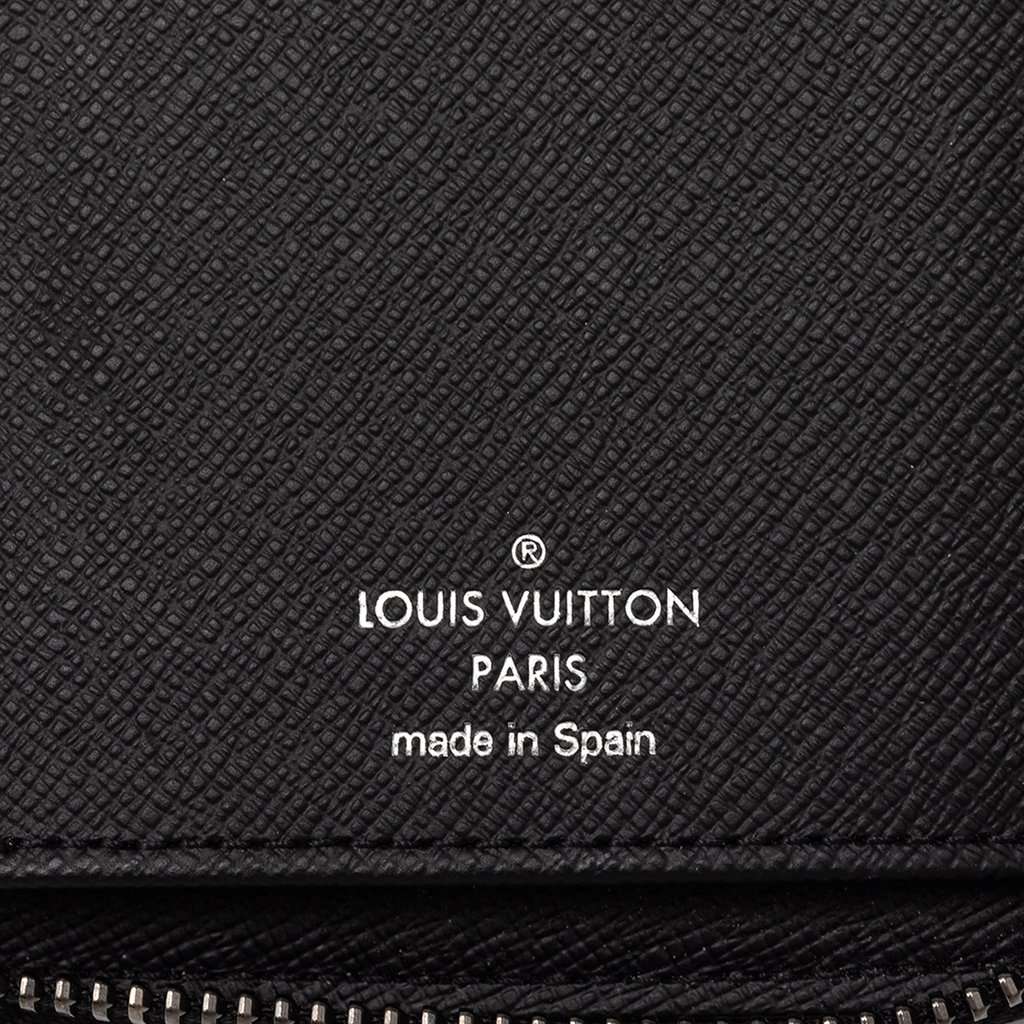 Louis Vuitton Monogram Eclipse Vertical Zippy Wallet Black Very good condition - Box View