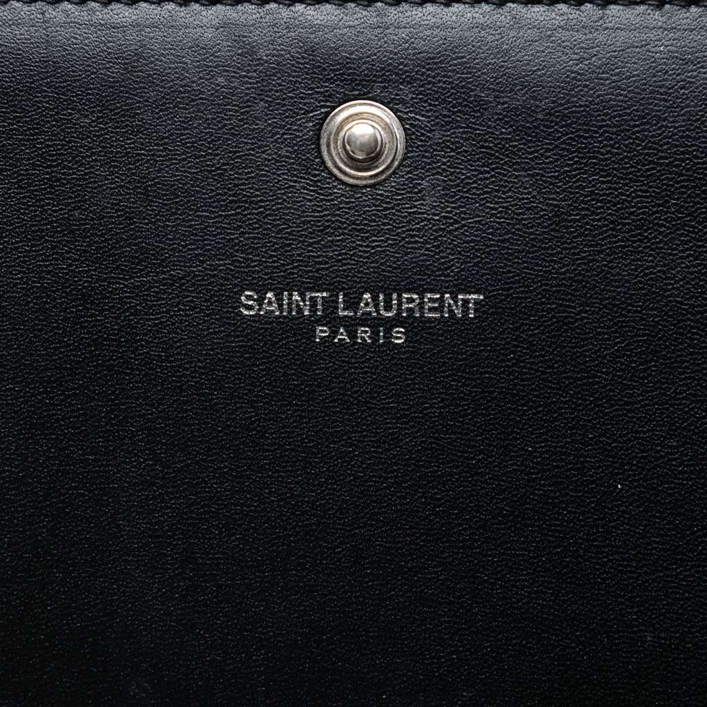 Saint Laurent Calfskin Monogram Star Kate Wallet On Chain Black Leather Very good - Box View