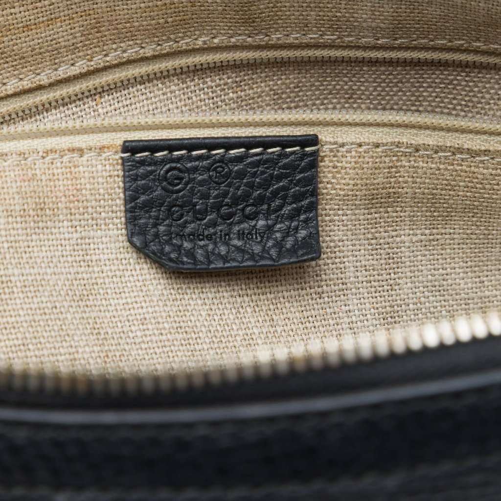 Gucci Dollar Calfskin GG Charm Satchel Black Leather Very good condition - Box View