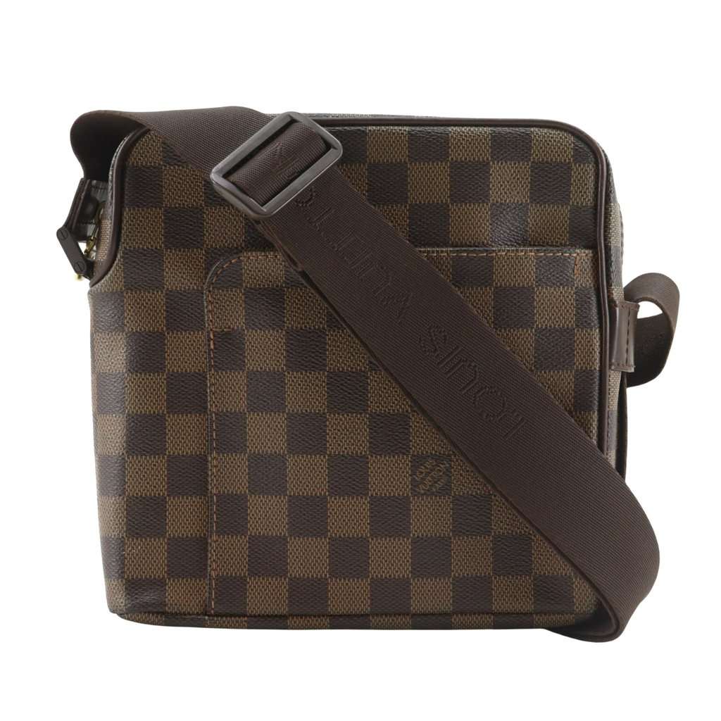 Louis Vuitton Damier Ebene Olav PM Brown Very good - Front View
