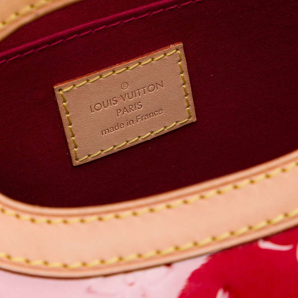 Louis Vuitton Monogram Vernis Roxbury Drive Red Leather Very good - Box View