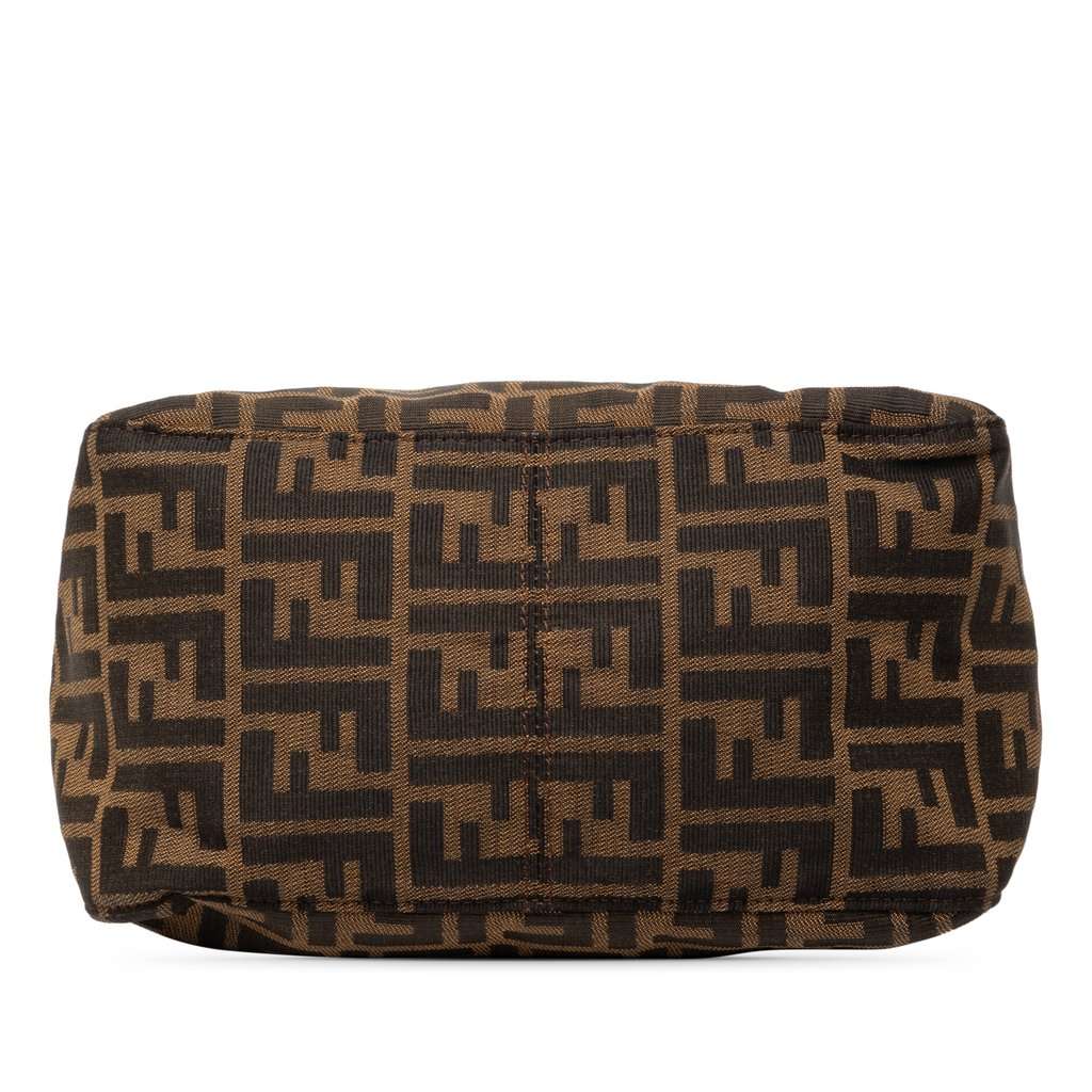 Fendi Zucca Canvas Double Flap Shoulder Bag Brown Very good - Inside View