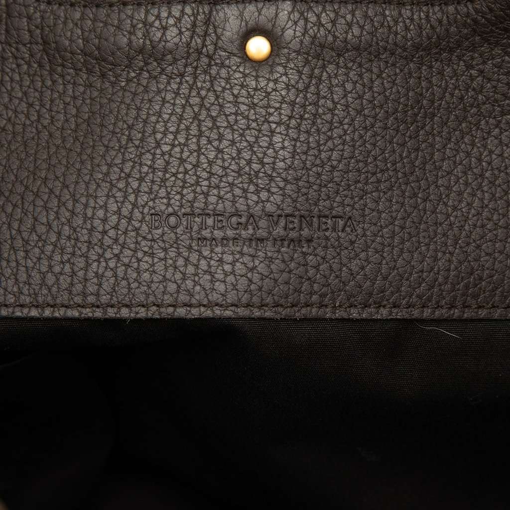 Bottega Veneta Canvas Intrecciato Handbag Black Very good condition - Box View
