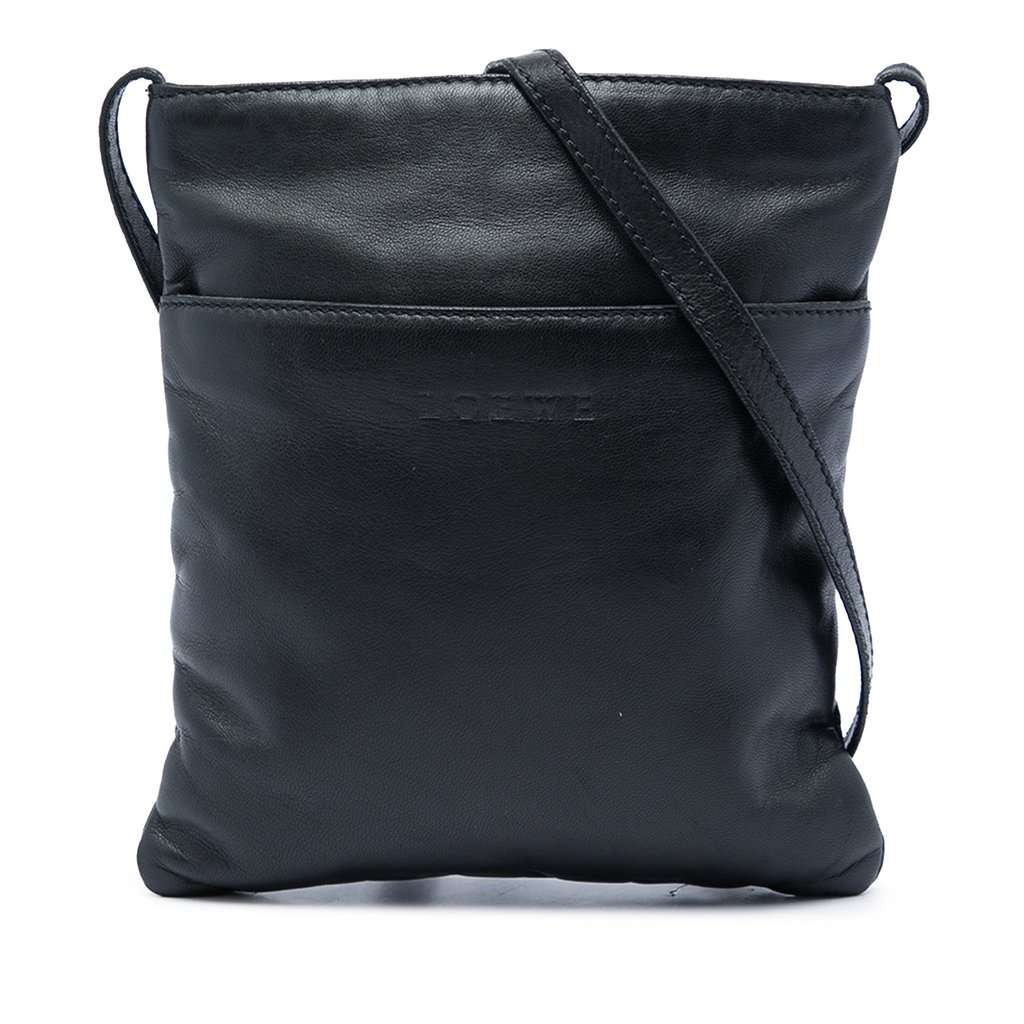 LOEWE Nappa Crossbody Black Leather Very good - Front View
