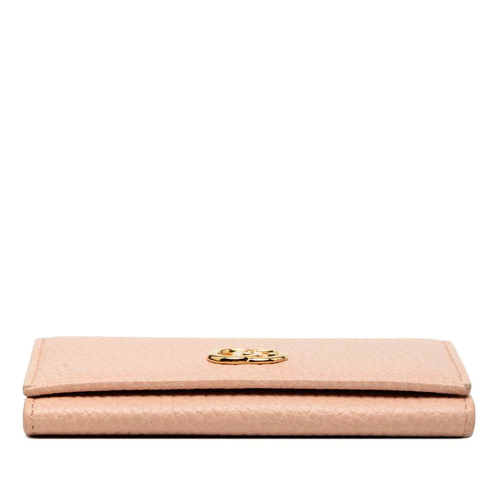 Gucci GG Marmont Calfskin Card Case Brown Leather Very good condition - Inside View