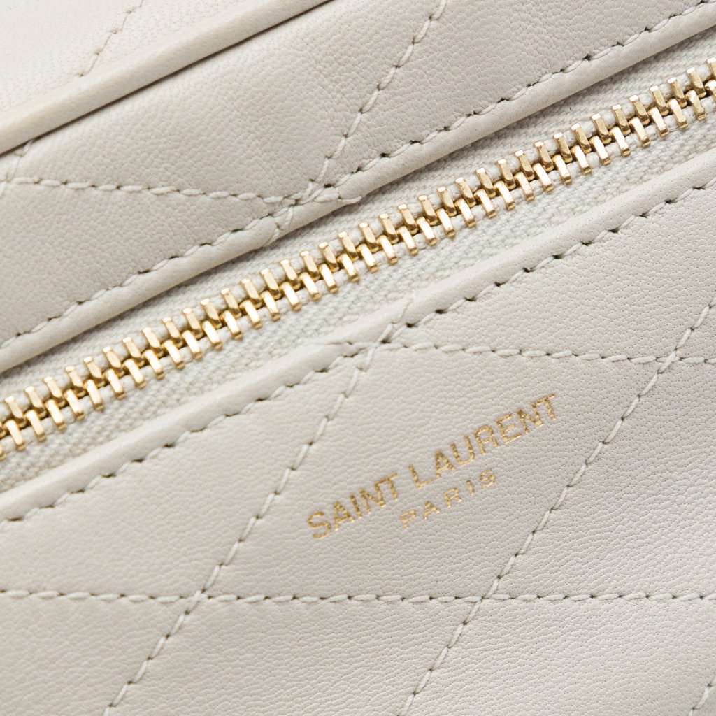 Saint Laurent Mini Quilted Lambskin Gaby Vanity Bag White Leather Very good - Box View