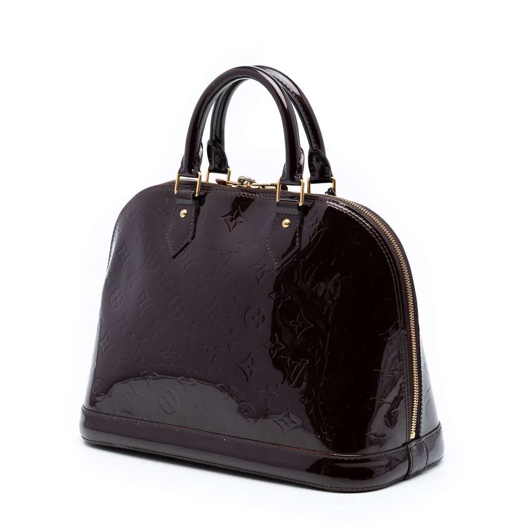 Louis Vuitton Monogram Vernis Alma PM Purple Leather Very good condition - Back View