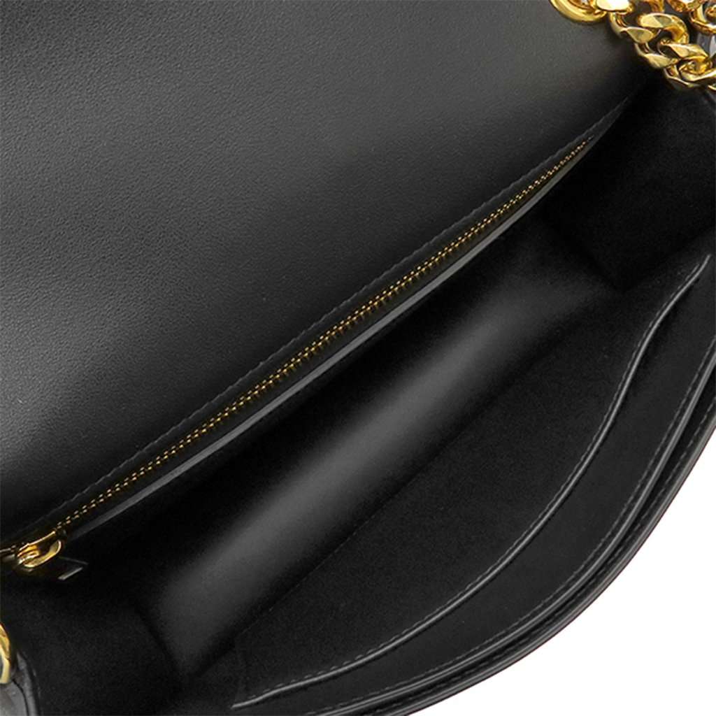 Celine Medium Calfskin Triomphe Frame Crossbody Black Leather Very good condition - Model View