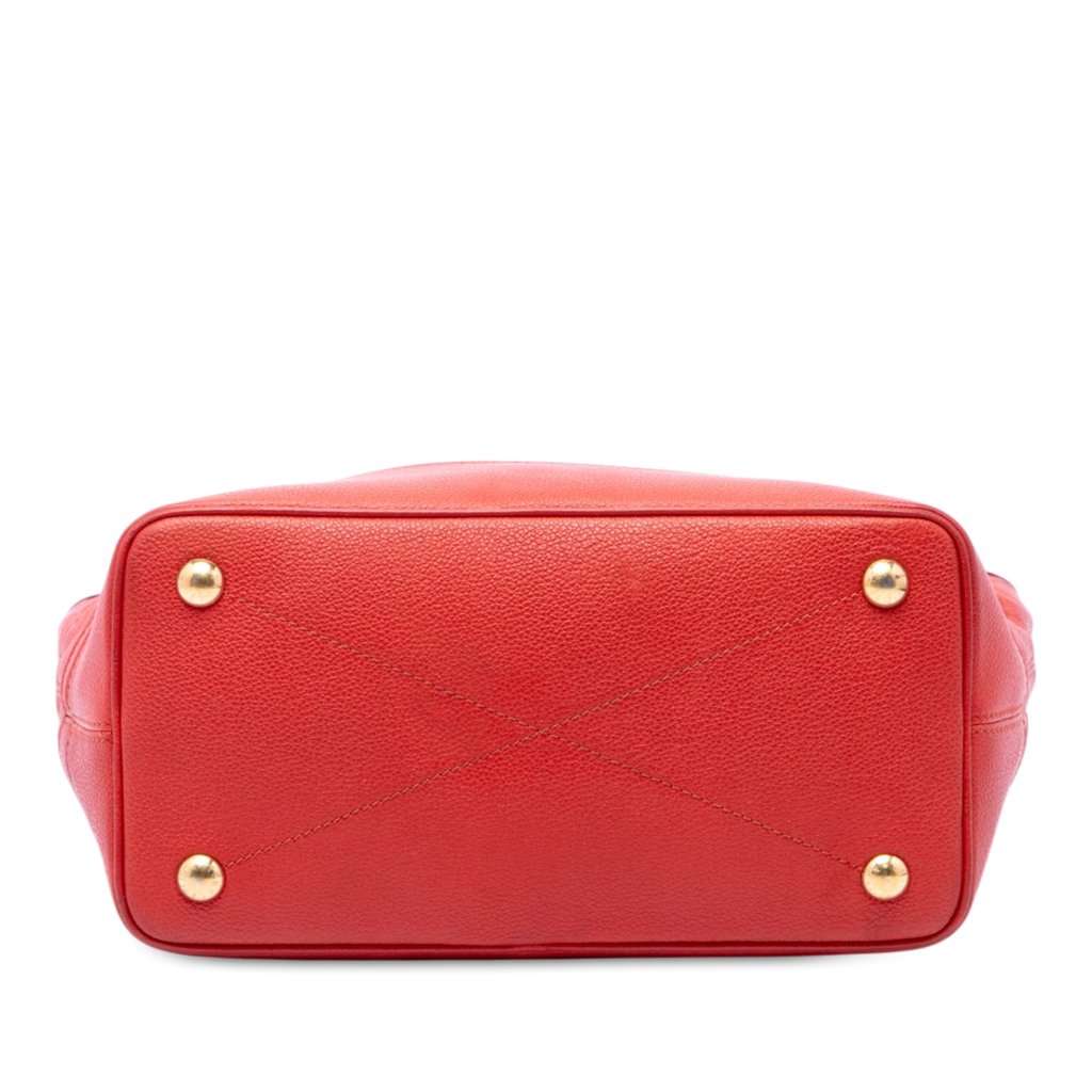 Louis Vuitton Monogram Empreinte Citadine PM Red Leather Good - Inside View