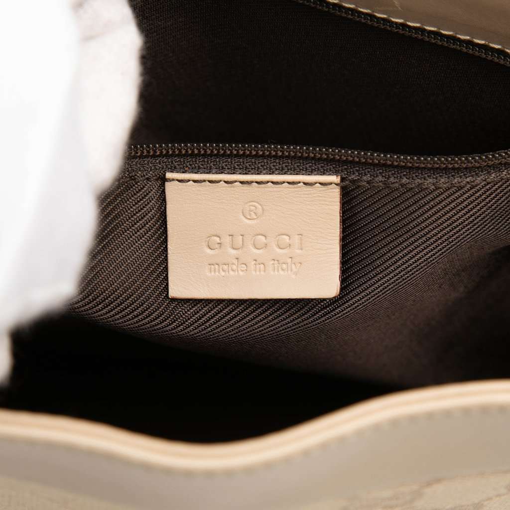 Gucci GG Canvas Shoulder Bag Beige Very good condition - Box View