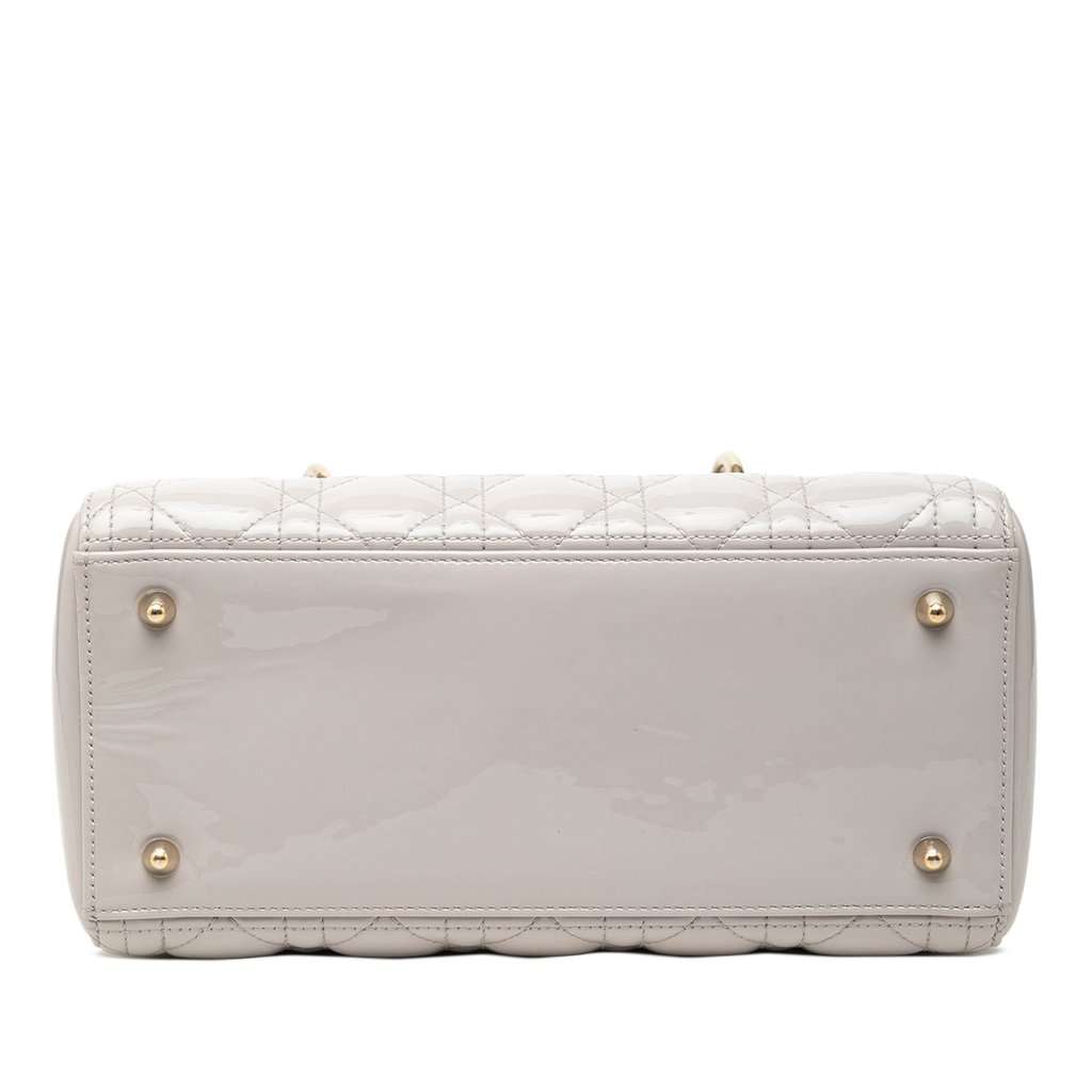 Dior Medium Patent Cannage Lady Dior MultiColor Leather Good - Inside View