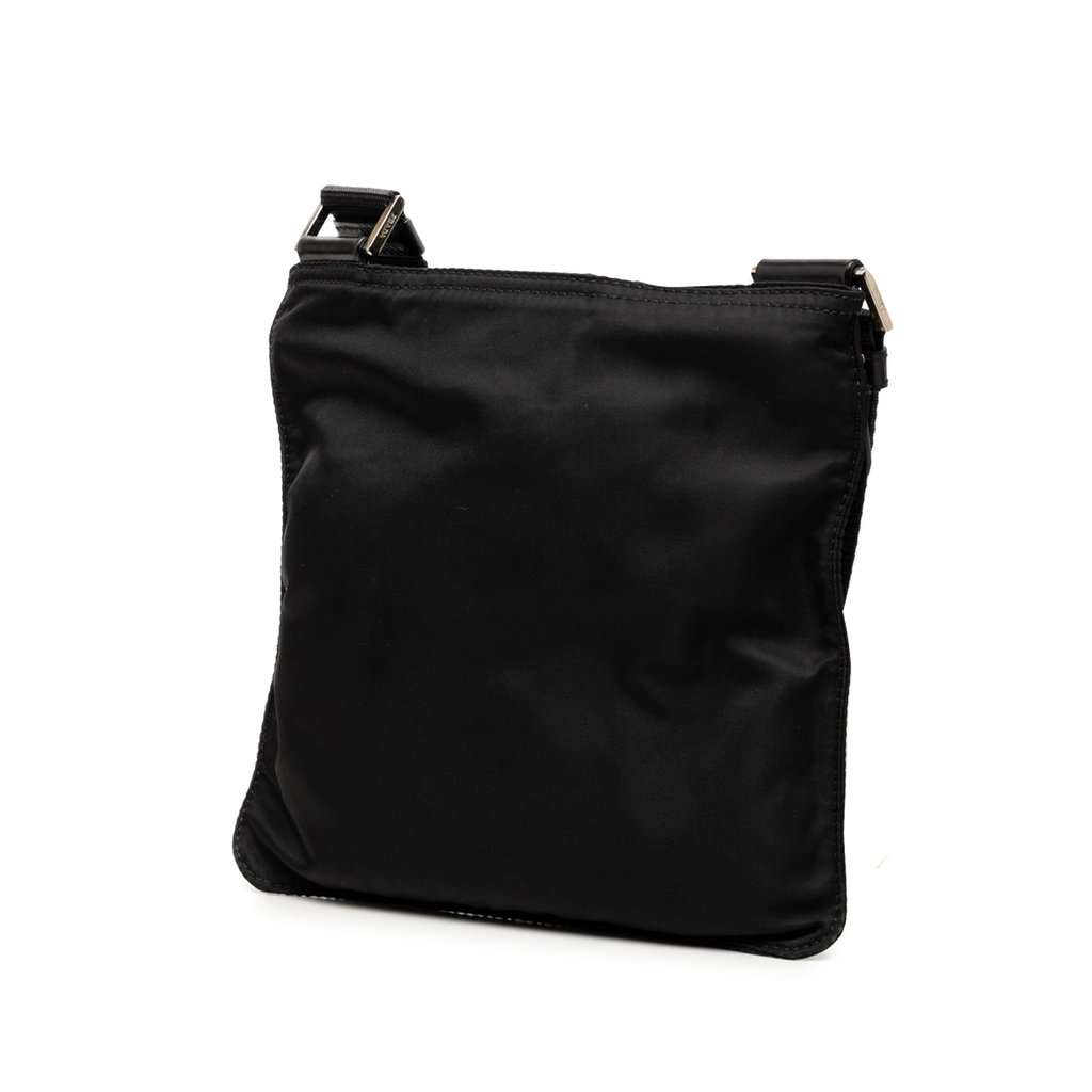 Prada Tessuto Zip Top Crossbody Black Very good condition - Back View