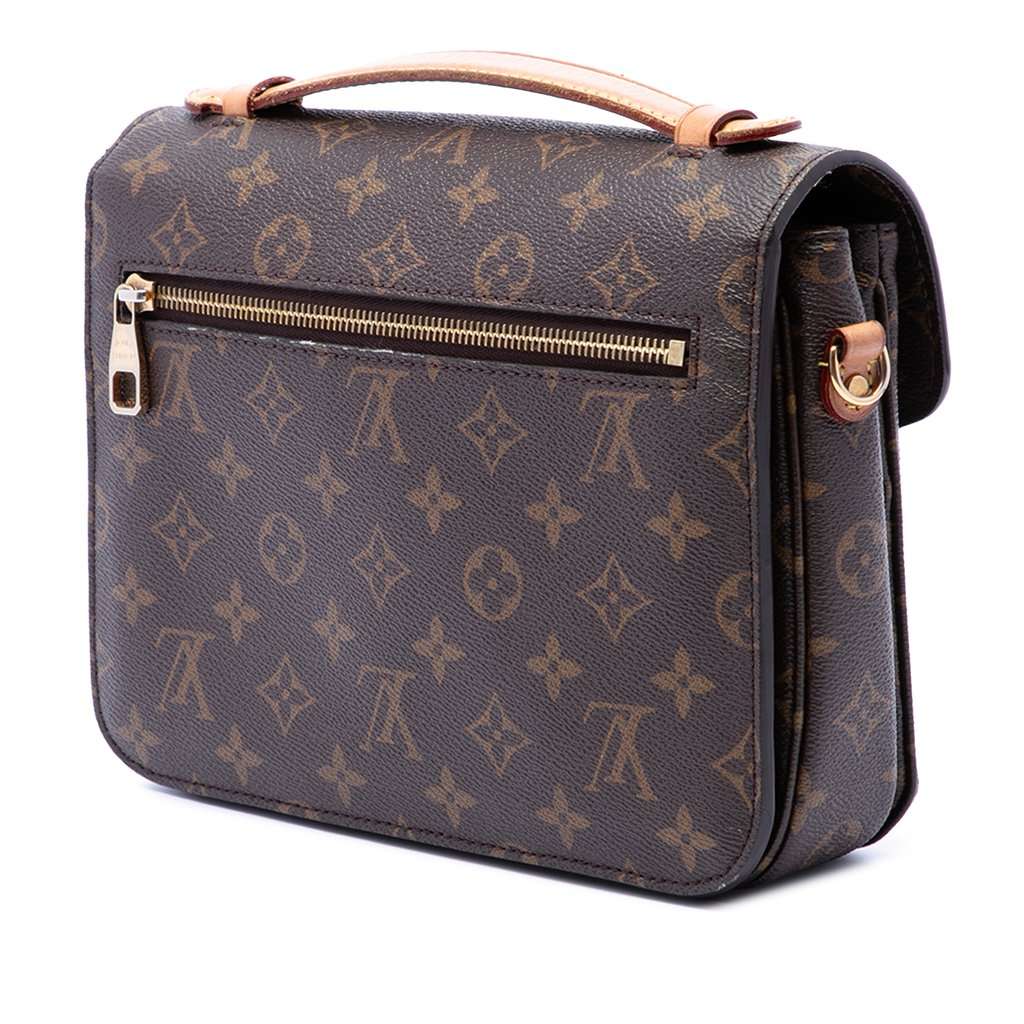 Louis Vuitton Monogram Pochette Metis Brown Very good - Back View