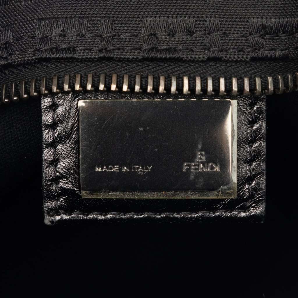 Fendi Zucchino Canvas Tote Black Very good - Box View