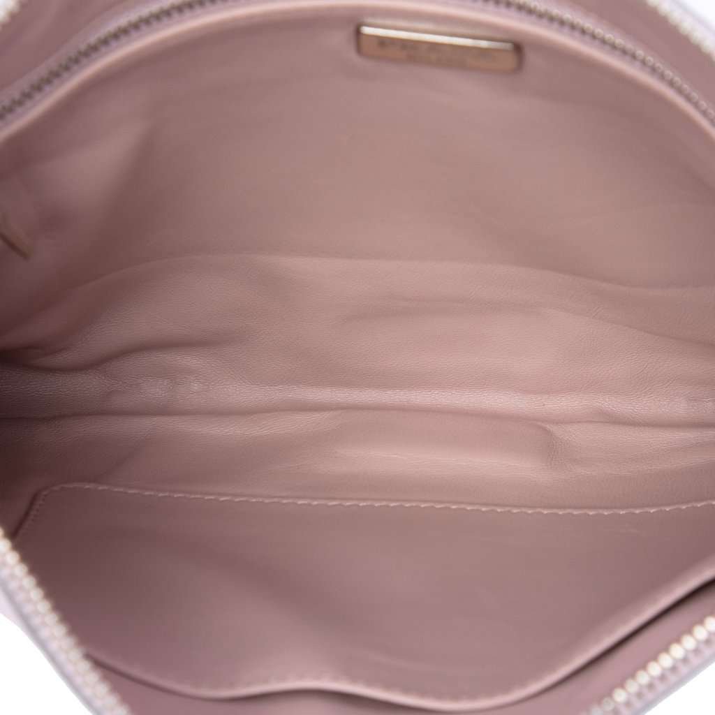 Prada Tricolor Saffiano Clutch Pink Leather Very good - Model View
