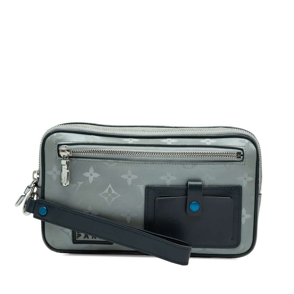 Louis Vuitton Monogram Satellite Alpha Clutch MultiColor Very good condition - Front View