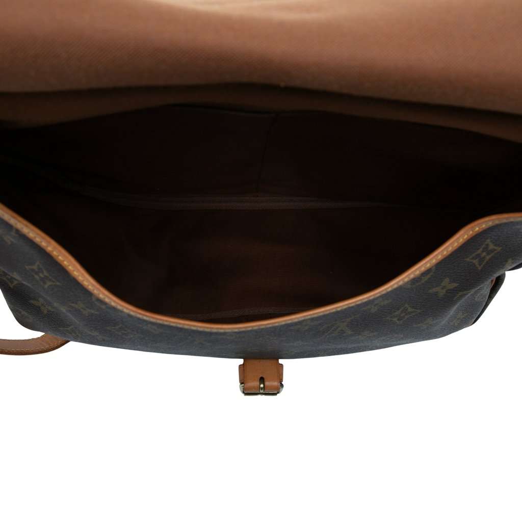 Louis Vuitton Monogram Saumur 35 Brown Good - Model View