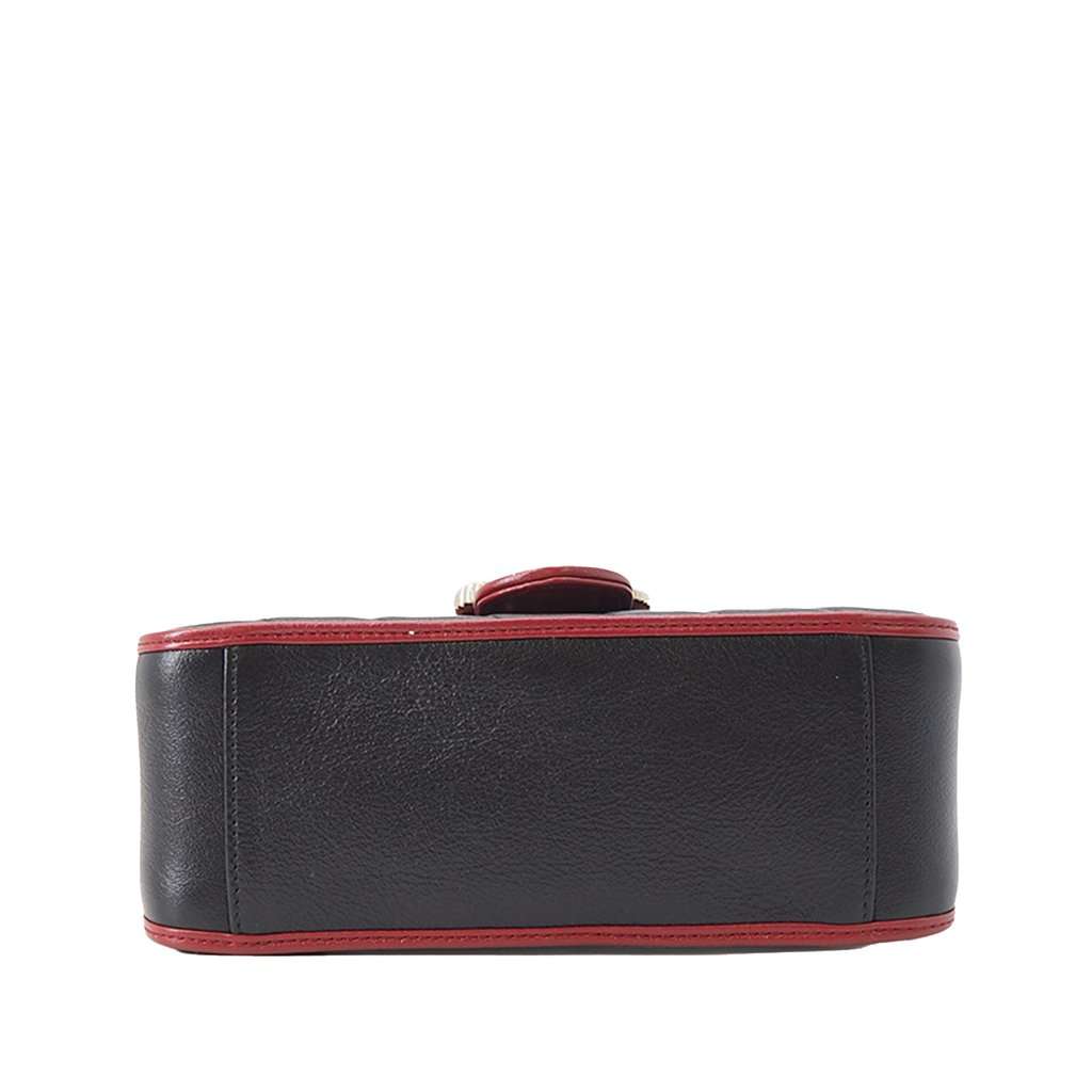 Gucci Mini GG Marmont Matelasse Calfskin Torchon Top Handle Bag Black Leather Very good - Inside View