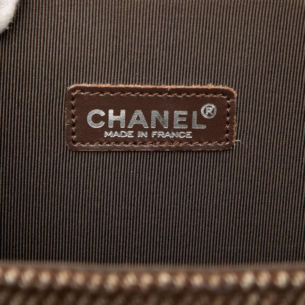 Chanel Wool Felt Tote Brown Good condition - Box View