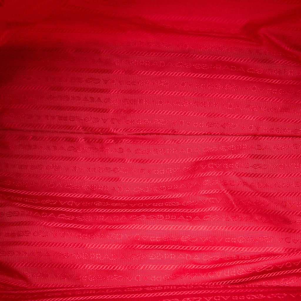 Prada Tessuto Front Pocket Satchel Pink Very good - Model View