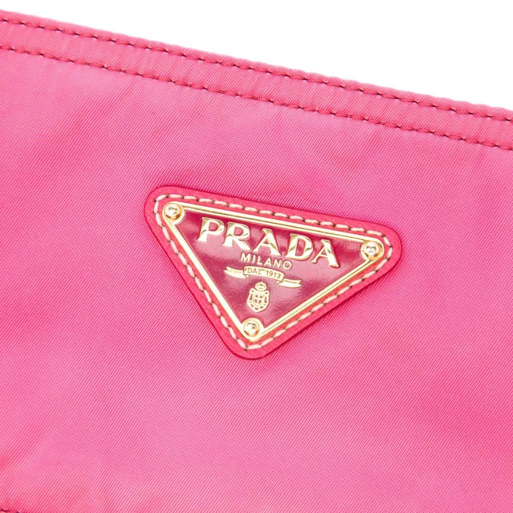 Prada Tessuto Front Pocket Satchel Pink Very good - Box View