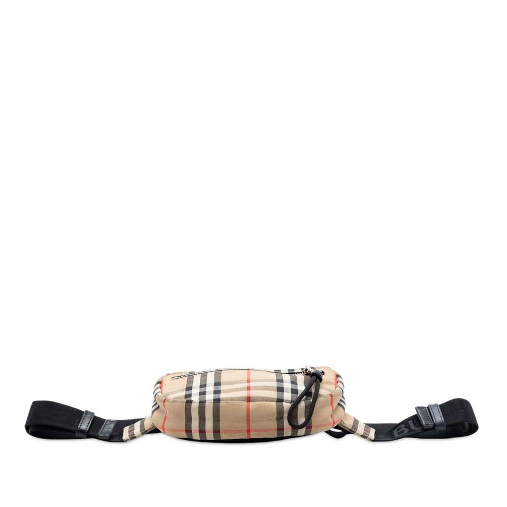 Burberry House Check Canvas Cannon Belt Bag Beige Very good - Inside View