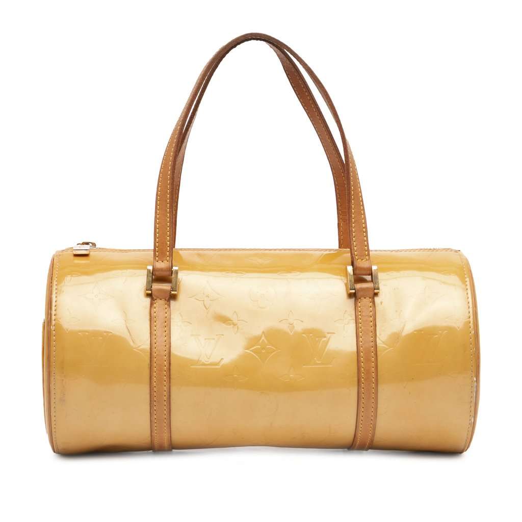 Louis Vuitton Monogram Vernis Bedford Yellow Leather Good condition - Front View