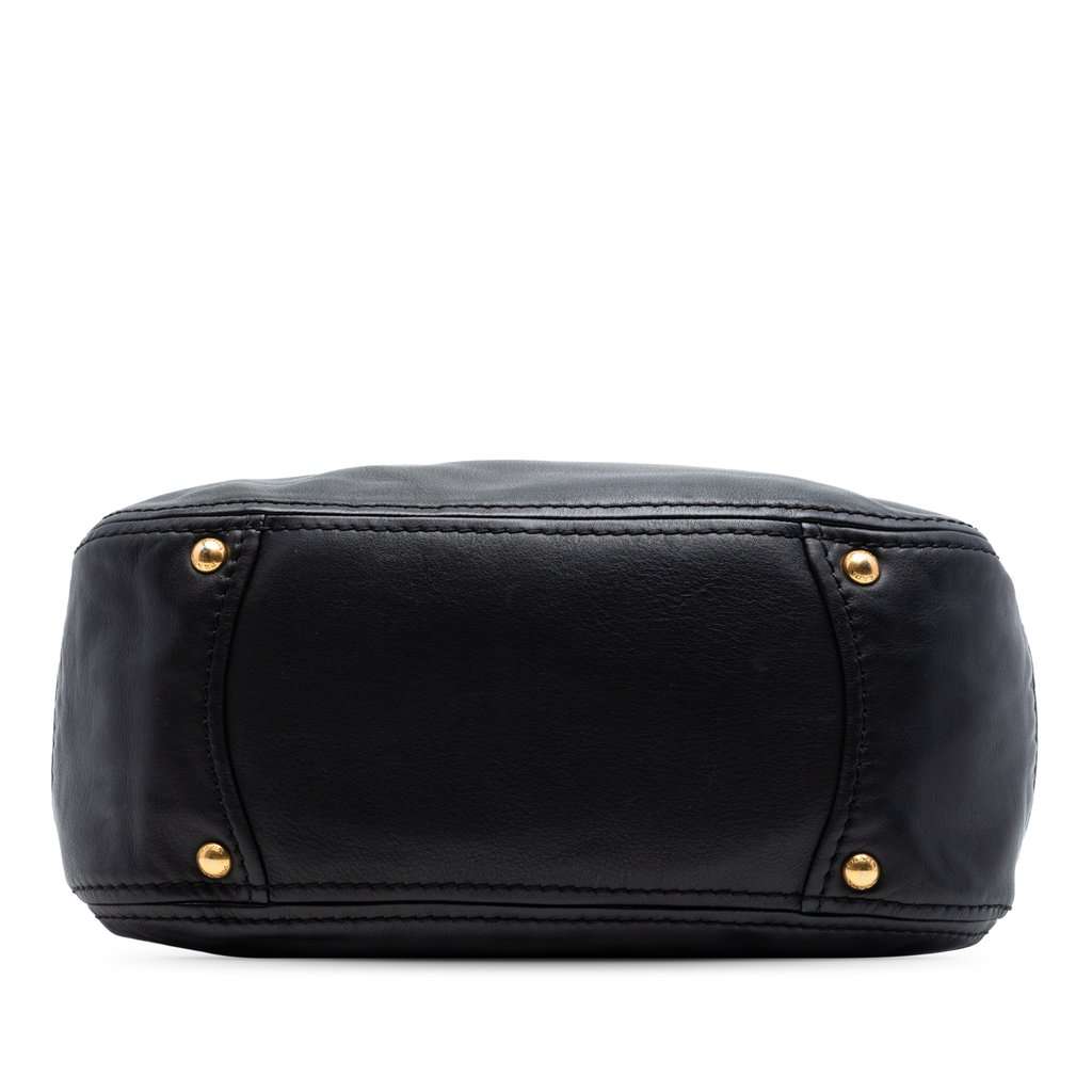 Prada Vitello Lux Shoulder Bag Black Leather Very good condition - Inside View