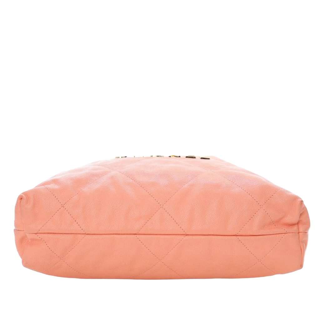 Chanel Small Quilted Caviar 22 Handbag Pink Leather Very good - Box View