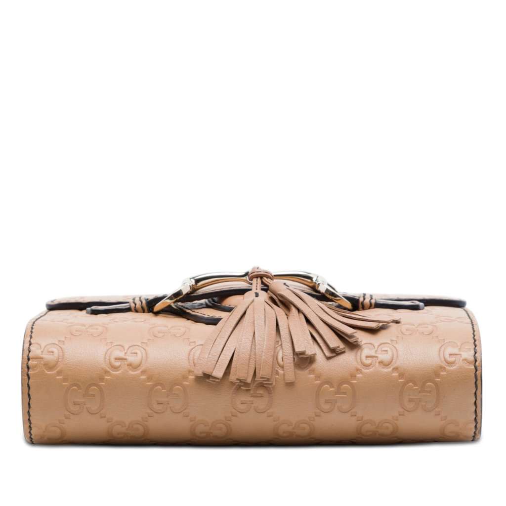 Gucci Mini Guccissima Emily Crossbody Beige Leather Very good condition - Inside View