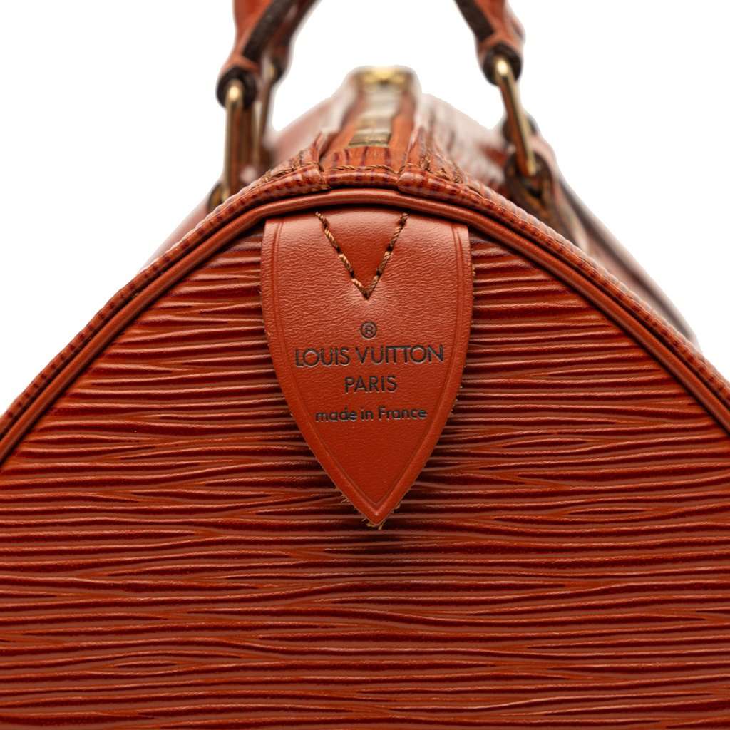 Louis Vuitton Epi Speedy 25 Brown Leather Very good - Box View