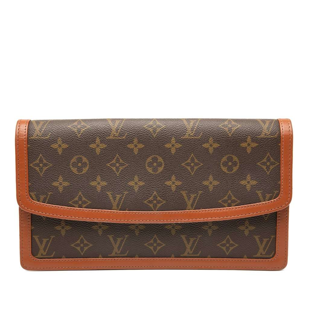 Louis Vuitton Monogram Pochette Dame GM Brown Very good condition - Front View