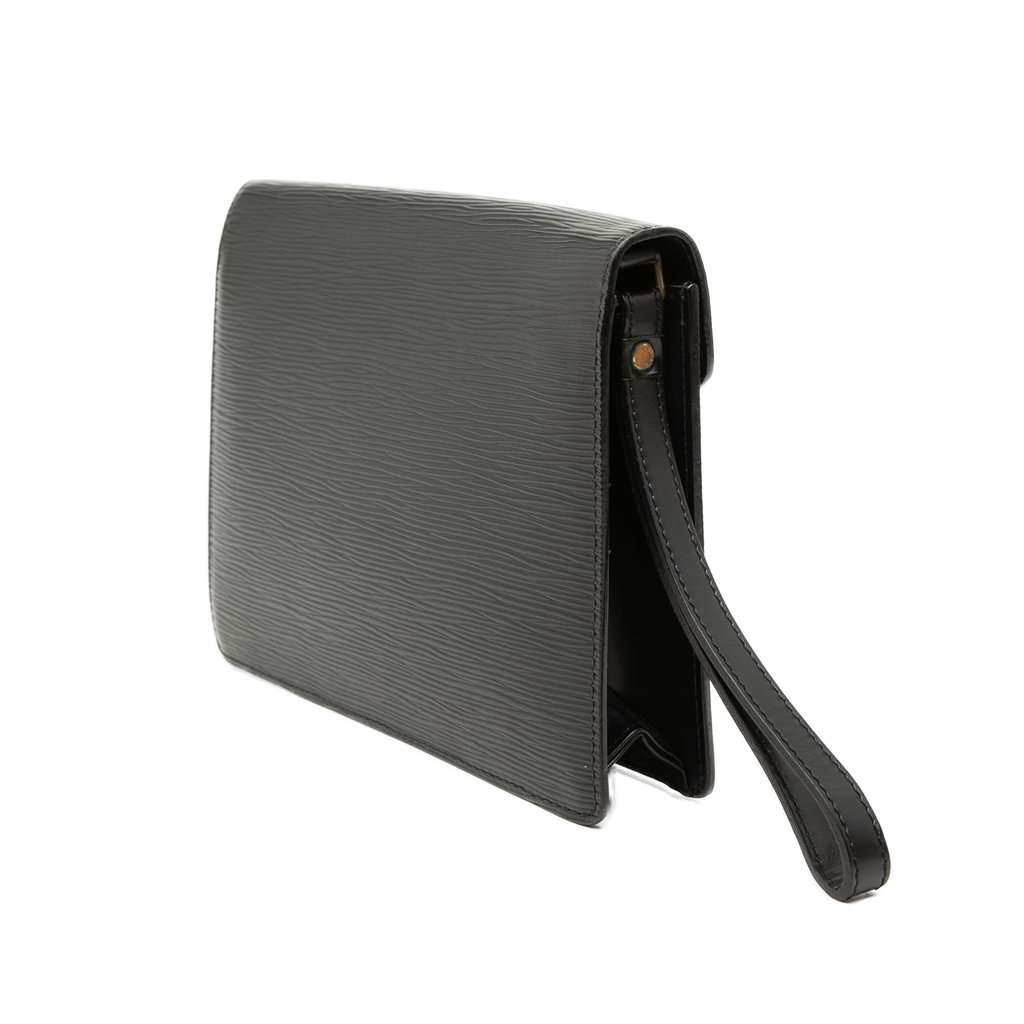 Louis Vuitton Epi Pochette Sellier Dragonne Black Leather Very good condition - Back View